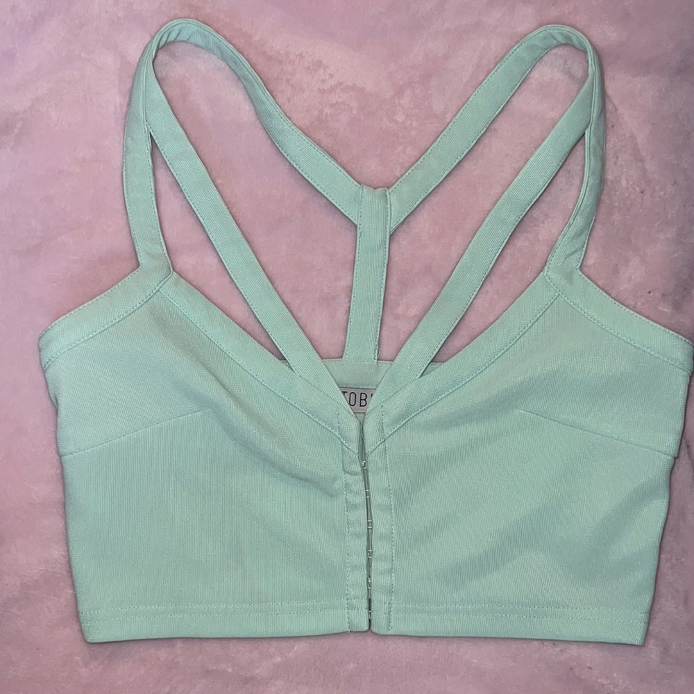 Tobi Crop Top Size Small - Mint Green
